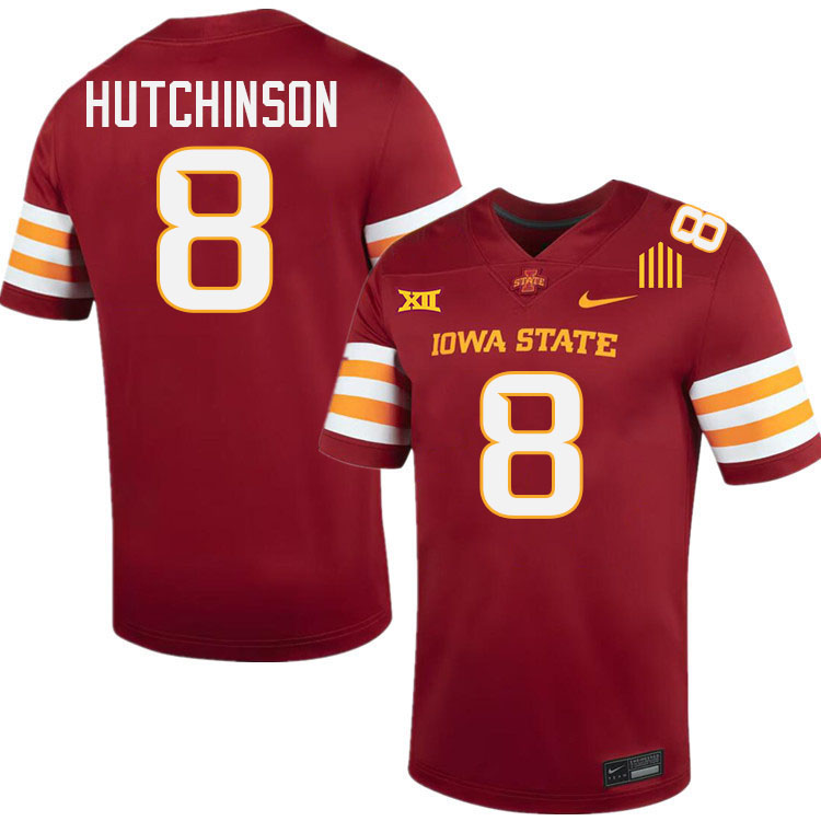 Xavier Hutchinson Jersey,Iowa State Cyclones #8 Xavier Hutchinson College Jersey Youth-Cardinal